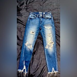 Kancan Mid Rise Ankle Skinny